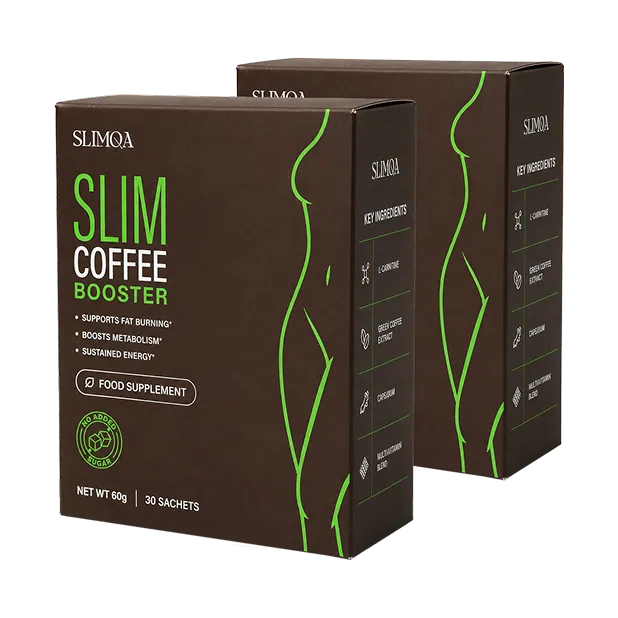 Two boxes of Slimqa Slim Coffee Booster, 30 sachets each